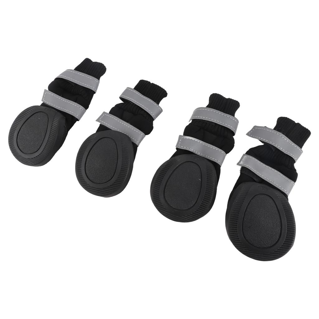 4pcs Set Water Proof Pet Dog Shoes Anti Slip Protective Boots for Large Dogs