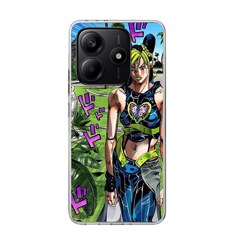 JoJo's Bizarre Adventure Jolyne Cujoh Phone Case For Xiaomi Redmi Note 13 14 15 Pro Plus 12S 12 14S 11S 11E 10 10S 11 11T 5G 4G