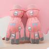 Children's Warm Gloves for Winter Plus Velvet Thickened Ski Gloves for Students Cycling Waterproof and Cold Resistant Gloves for Boys and Girls