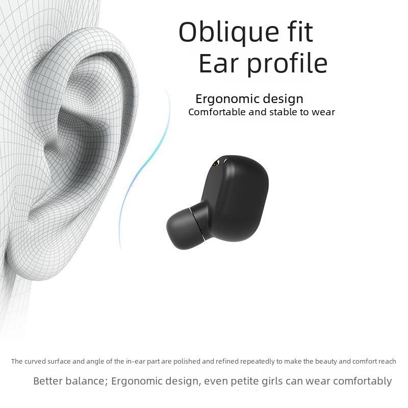 A6S Macaron Mini Bluetooth Headset: Convenient In-ear Wireless Sports Stereo with Noise Reduction.