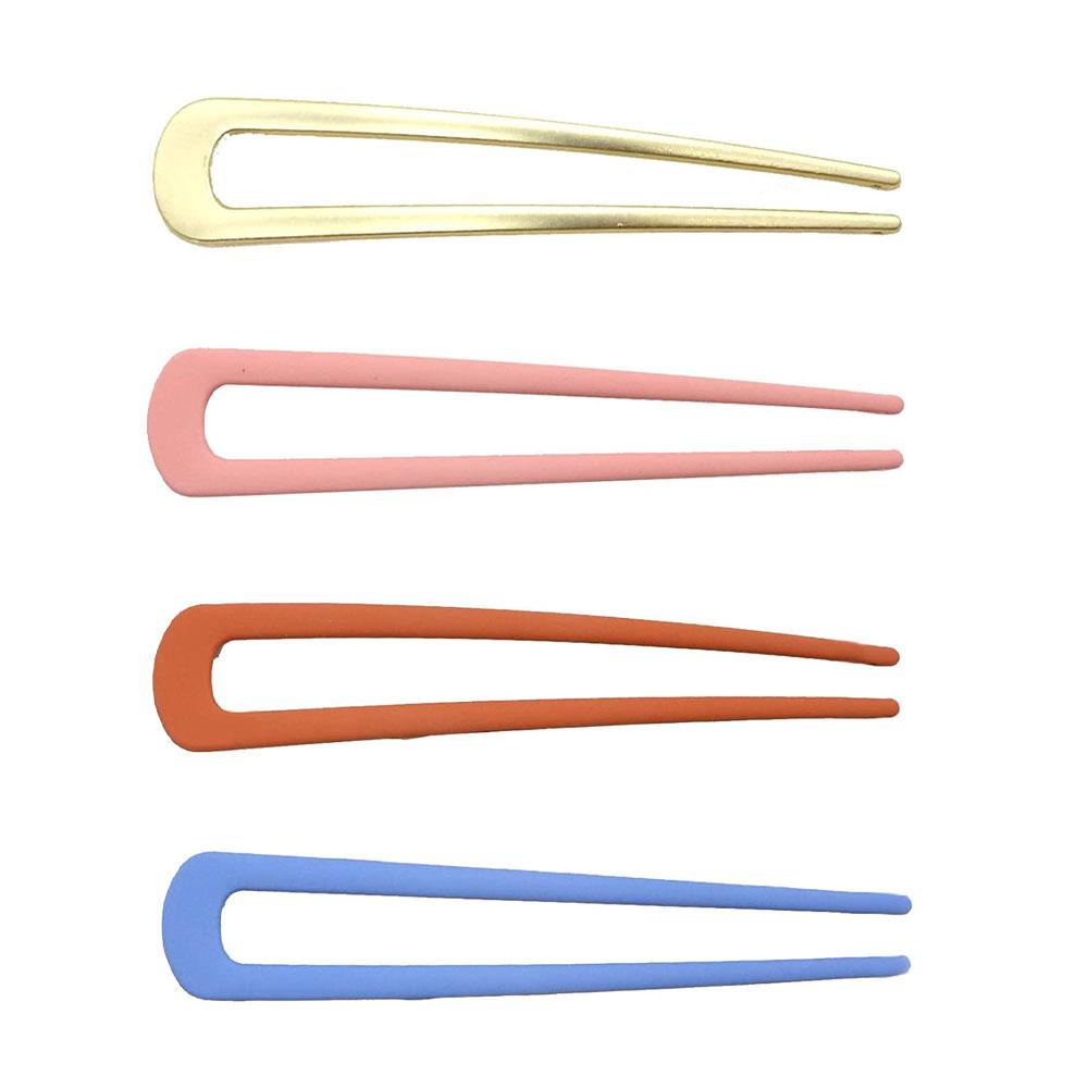 1Pcs 10cm Metal U Shaped Hairpin Hair Stick Pins For Women Girls Hairstyles Holder Simple Jewellery Accessories Supplies Crafts