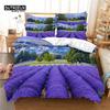 Lavender Manor Bettwäsche-Set, 3-teiliges Bettbezug-Set, weicher, bequemer, atmungsaktiver Bettbezug, für die Dekoration des Schlafzimmer-Gästezimmers