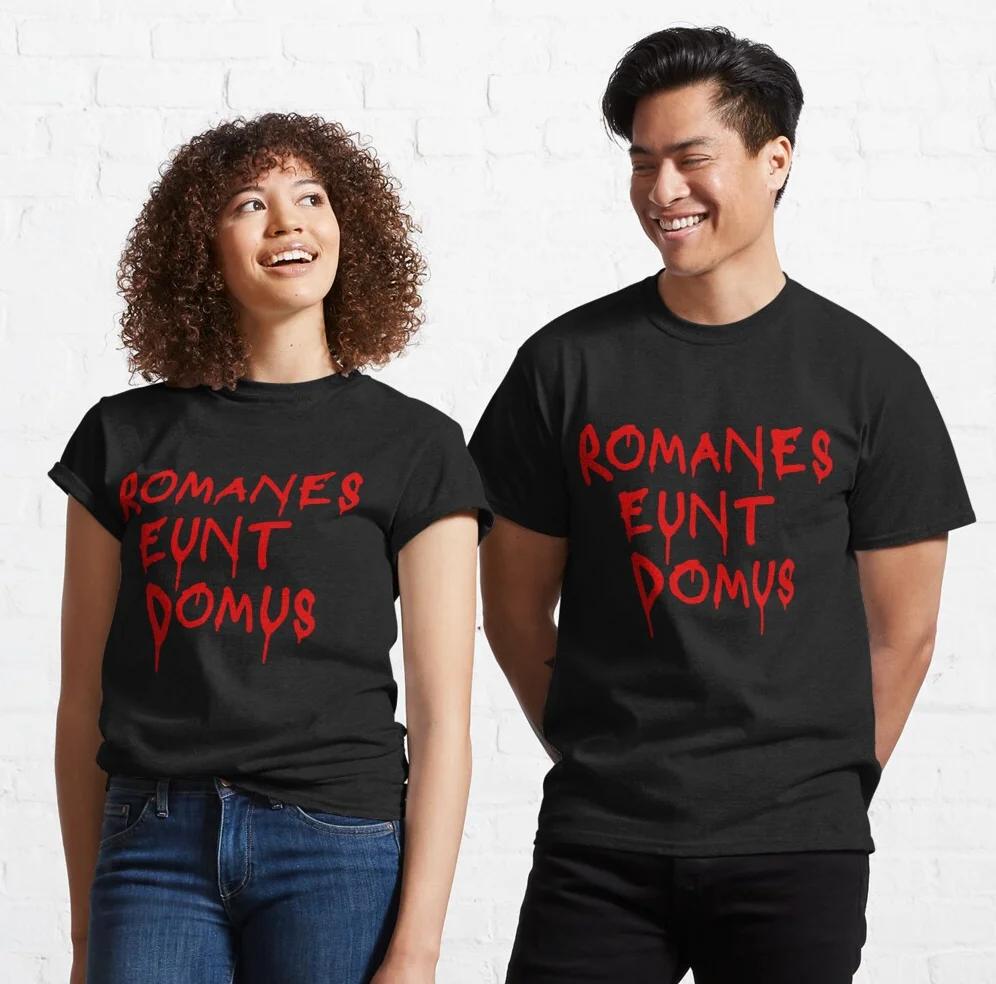 

Romanes Eunt Domus T-Shirt New 100% Cotton Short Sleeve O-Neck Casual Mens T-shirt Streetwear - Men s Summer Cotton Graphic Tee 5XL різнокольоровий