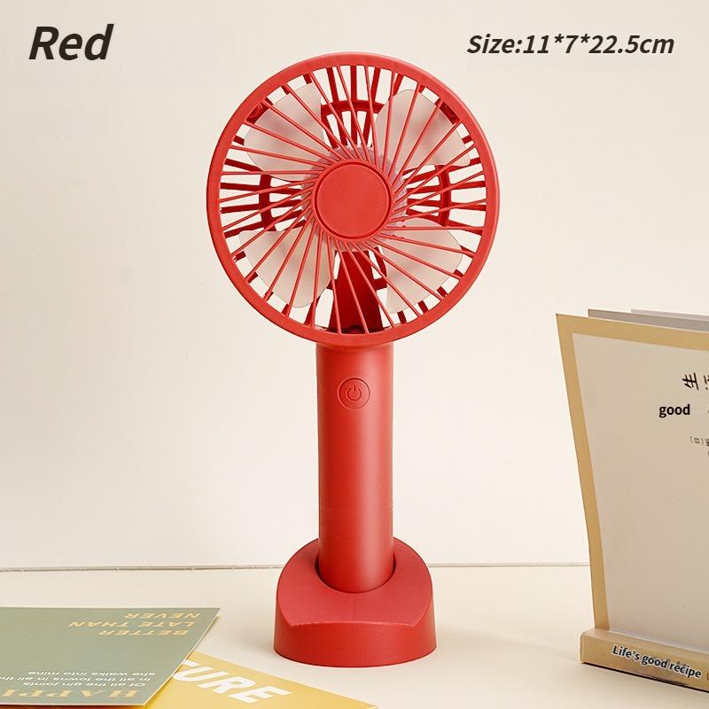 

Портативный многофункциональный USB-вентилятор 3-в-1 - Перезаряжаемый ручной для офиса, дома, общежития и активного отдыха красный
