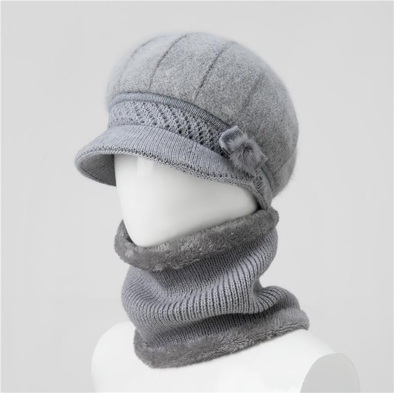 Ladies Hat New Autumn and Winter Wool Hat Thermal Cap Cotton Hat