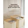 Sliding Lid Rice Storage Box New Plastic Food Grade Grain Bin Moisture Proof Multi-functional Rice Bucket Kitchen Food Storage Organizer