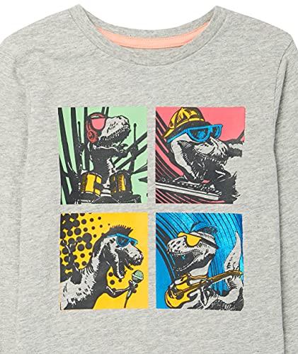 Amazon Essentials 5-Pack Long Sleeve T-Shirts (Formerly Spotted Zebra) Boys, Navy/White/Light Blue, Sizes 130-135