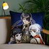 Anime G-Genso S-Suikoden Cushion Cover Soft Short Plush Double-Sided Printing Home Decor Machine Washable Pillow Case Gift