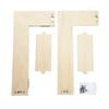 Wooden Corner Floating Shelves Double-layer Flower Pots Shelves  For Living Room Bedroom