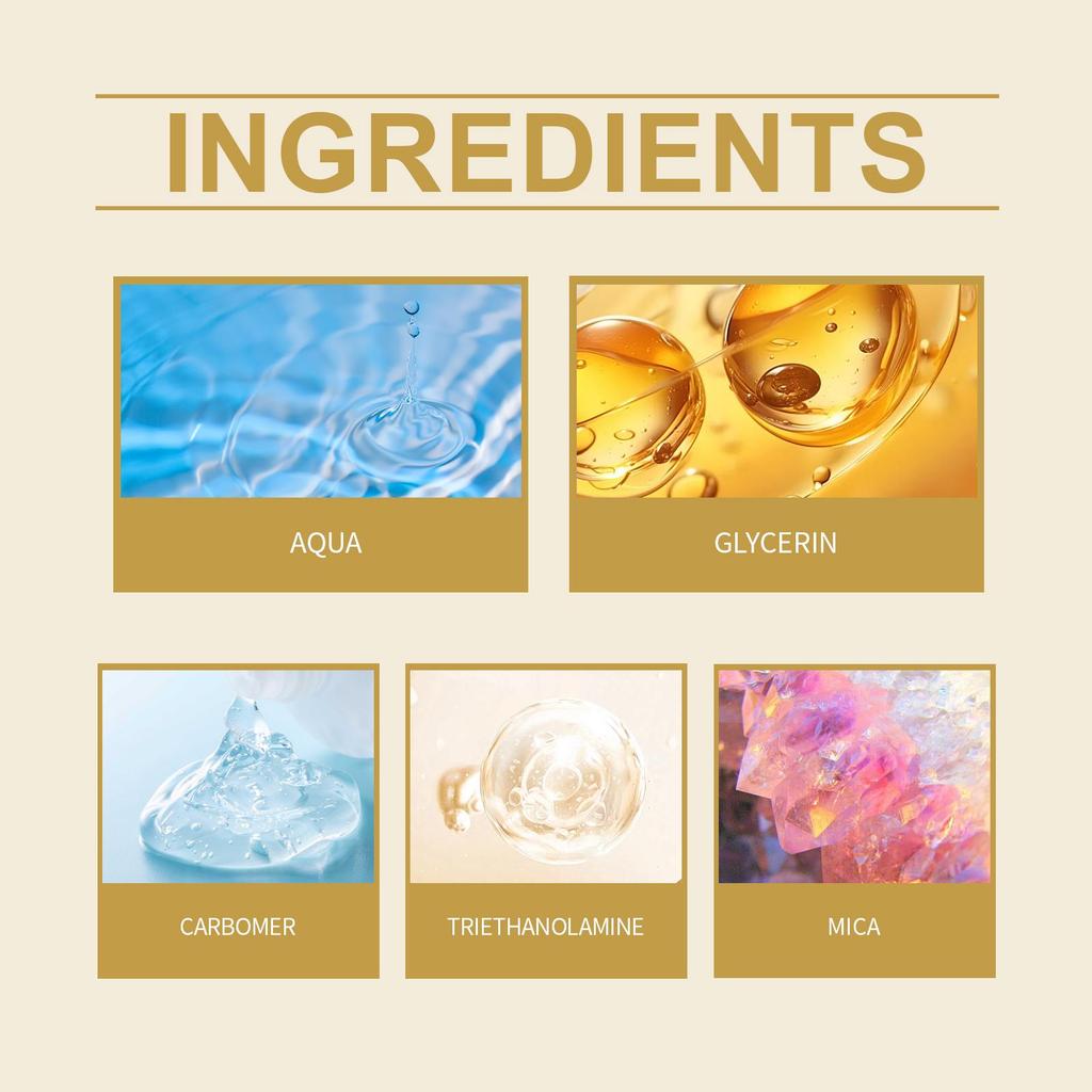 EELHOE Body Shimmer Oil Series Contour Liquid Highlighter Sexy Glowing Oil in Bronze Gold/Golden Brown/Gold/Silver