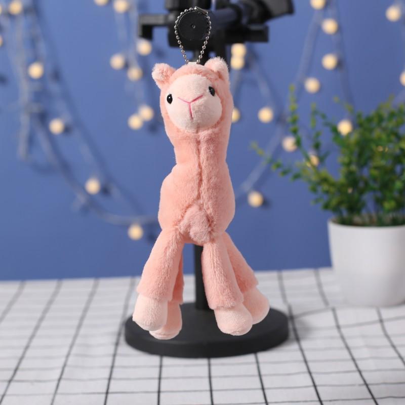 Keychain Plush Toys Cute Little Dolls Dolls Bag Accessories Girl Heart Schoolbag Big Pendant Simulated Alpaca