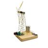 Rotatable Copper Wire Windmill Light: DIY Industrial Iron Tower Creative Lamp
