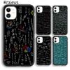 Krajews Science Math Physics Formulas Phone Case Cover For iPhone 17 Air 16 15 14 Plus 12 13 Pro Max Fundas