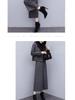 2025 Autumn/Winter Women's Herringbone Wool Coat & Wide-Leg Pants Set