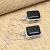 Black Spinel Gemstone Earring Handmade 925 Sterling Silver Jewelry For  Birthday Gift