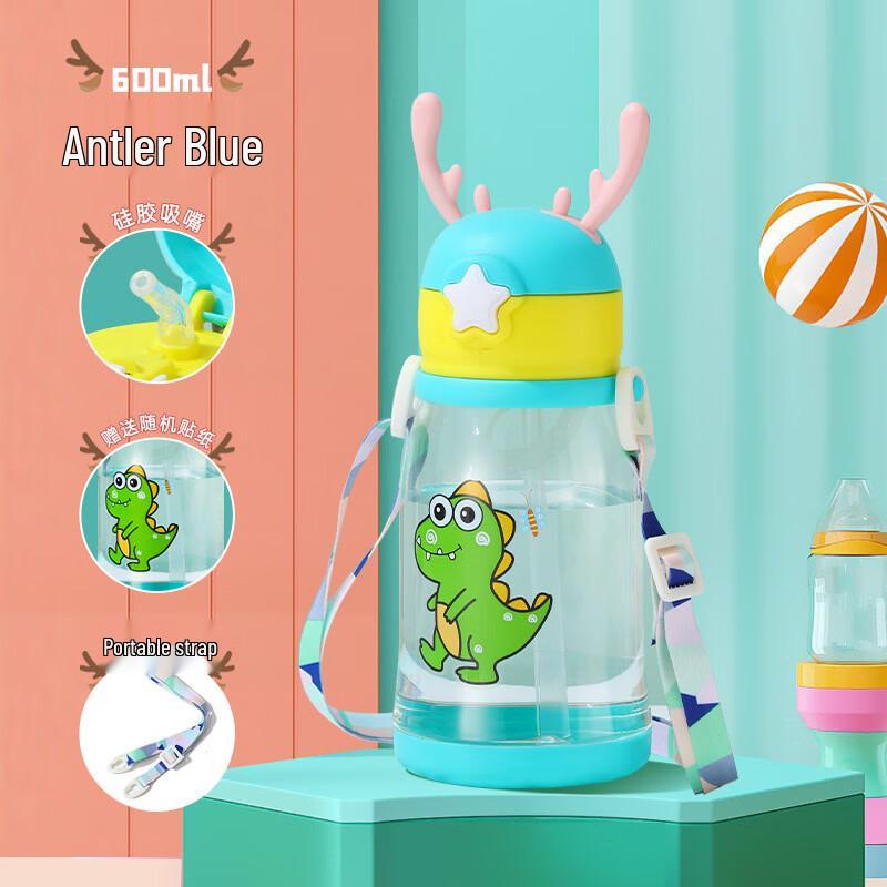 Portable Cartoon Stainless Steel Straw Cup