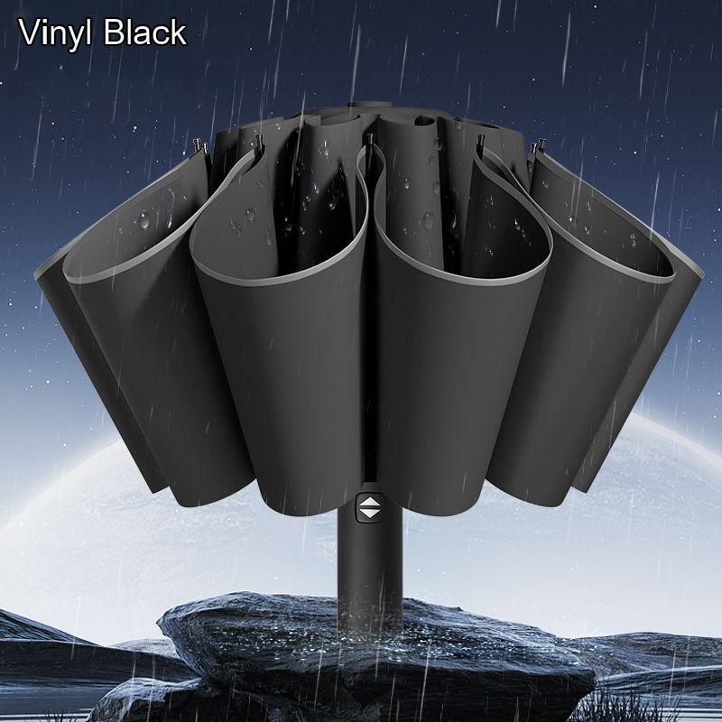 Deutscher Grüner Riese Extra Großer Umkehrschirm Herren Vollautomatisch Vergrößert Verstärkt Verdickt Geschäfts-Regenschirm