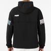 Puma Solid Color Logo Print Hooded Half Zip Jacket Men Jackets Black 670926-51
