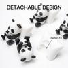 Funny Lazy Panda Figurine 3D Printed Animal Statue Phone Scrolling Desk Decor Cute Office Gift For Coworkers & Gamers