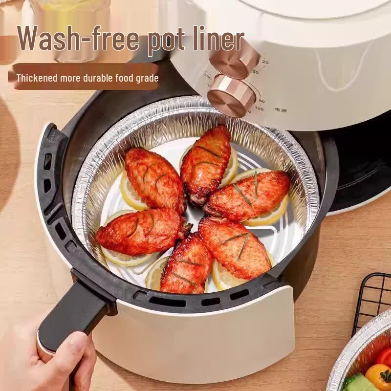 Thickened Round Air Fryer Tin Foil Pans