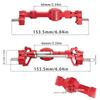 Aluminum Alloy CNC Anodized Full Metal Front Rear Portal Axle for JJRC 1/10 C8815 Willys MB  Retro Jeep Upgrade Accessories