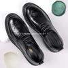 Läderskor Herr Andningsbara Affärskläder Herr Casual Svarta Ihåliga Brittiska Bröllop Brudgumsskor