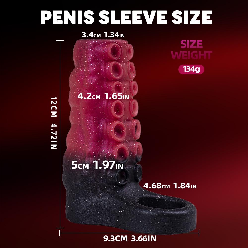 3 veľkosti Realistický psí uzol dildo Predlžovací návlek na penis Silikónový kondóm Dutý kryt na penis zväčšenie penisu kohútikový krúžok Sexuálne hračky pre mužov