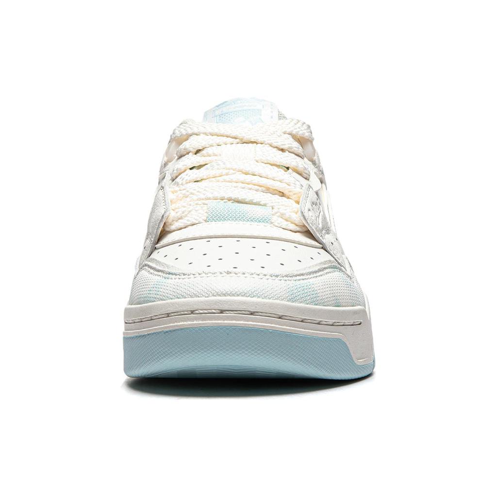 New LiNing Yuebai Cushioning Wear Resistant Low Top Skateboard Shoes Women's Mist White AGCS252-26