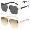 New Square Men's Sunglasses Personality Everything Stylish Sunglasses Trend Sunglasses