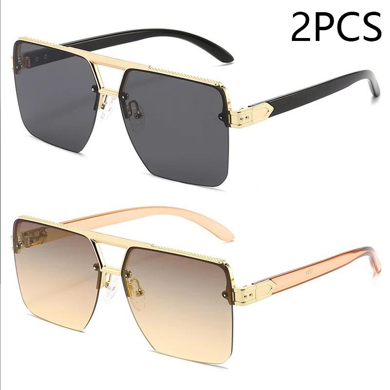 New Square Men's Sunglasses Personality Everything Stylish Sunglasses Trend Sunglasses