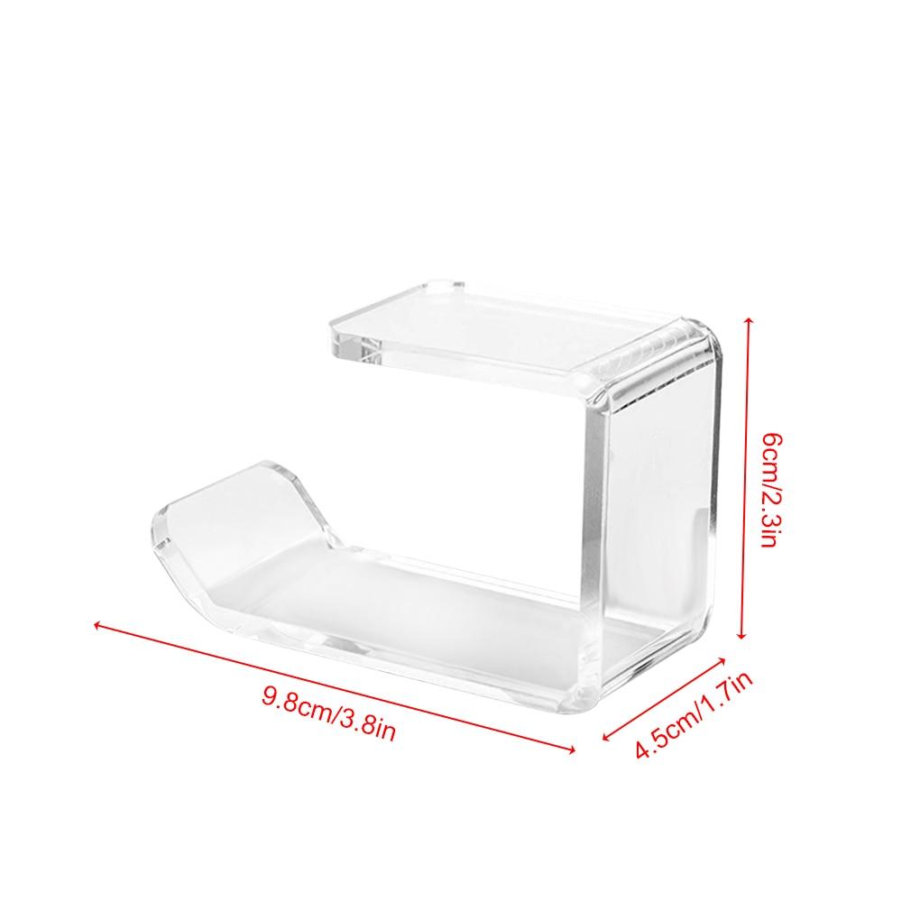 Headphone Hanger Bracket Acrylic Headset Stand Under Desk Earphone Storage Holder Rack