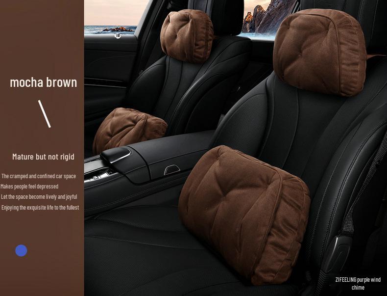 Purple Wind Chime Headrest & Lumbar Support Pillow for BMW 5 Series 530Le Zotye T300/T600