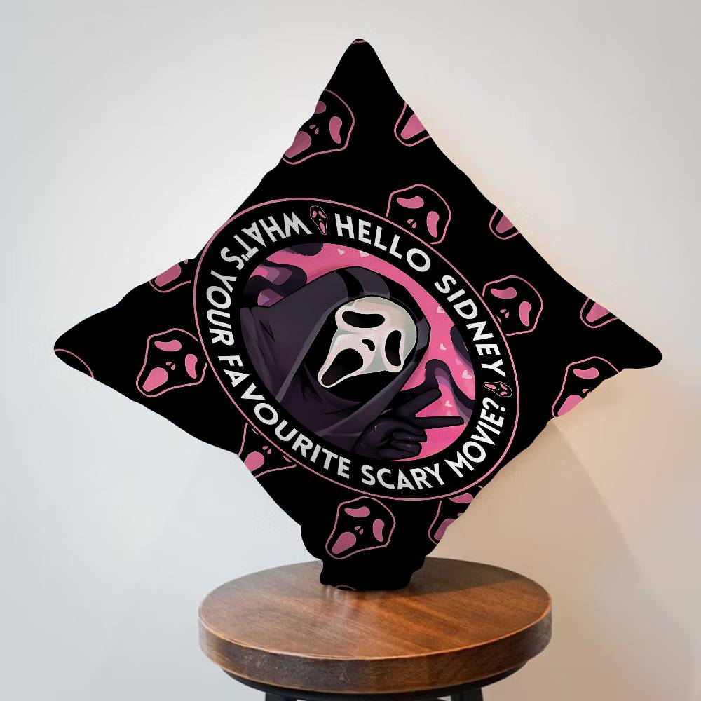 Horror Movie S-Screams Cushion Cover Pillowcase Upholstery Sofa Throw Pillow Home Decor Pillowcas