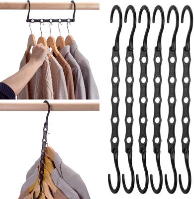 1 STÜCK Magische Kleiderbügel Platzsparende Kleiderbügel Schrank Platzsparender Kleiderbügel-Organizer Multi-Kleiderbügel Robuster Kunststoff für die Aufbewahrung schwerer Kleidung