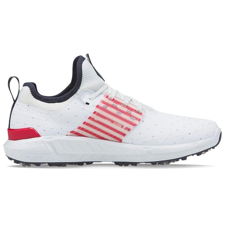 Puma Ignite Articulate Love Golf H8 Soft Spike Low Top Golf Shoes Men Sneakers White Red Black 376415-01