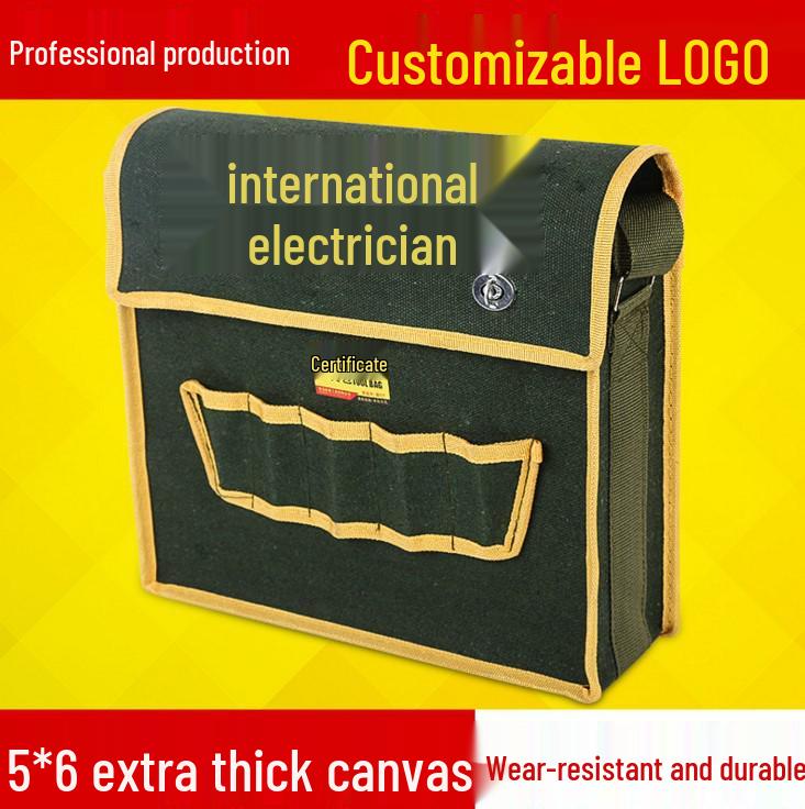 Bezdrátová vrtačka a elektrický klíč - Pasová brašna na nářadí - Oxfordská tkanina
