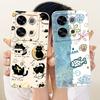 For ITEL P65 Cute Cat Flower Cartoon Phone Case For Itel P671L ItelP65 Shockproof Soft Silicone Covers Bumpers