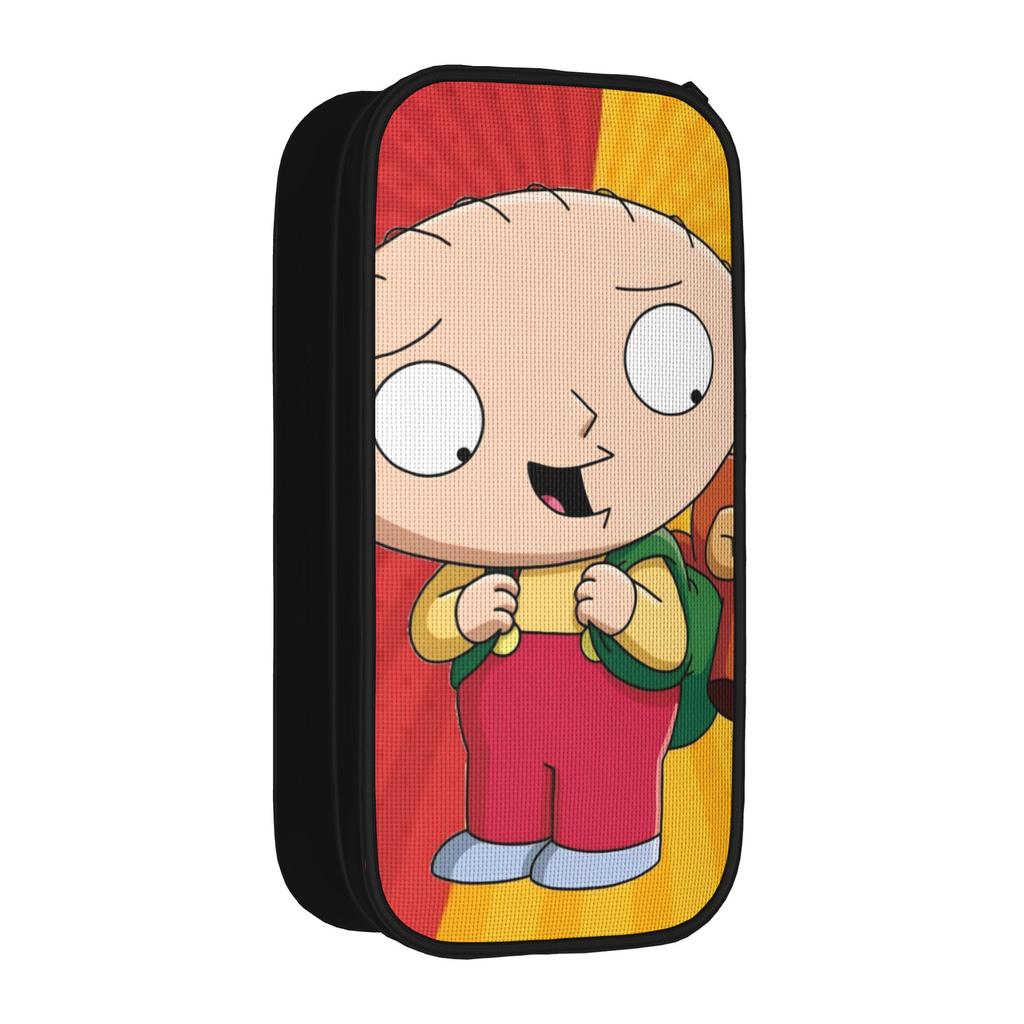 Families Cartoon Peter Griffin Guys Pencil Case Funny TV Pencil Box Pen Box Student Large Storage Bag School Gifts Stationery