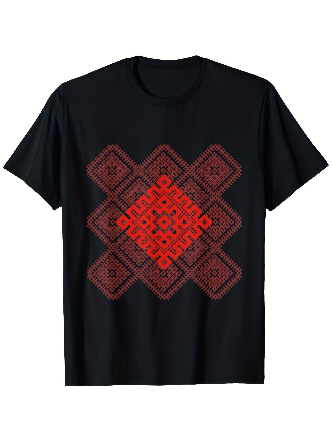 Men s T-Shirt Y2K Heavyweight Cotton Black Regular Fit 4XL
