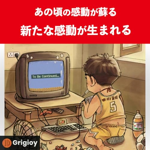Grigioy500 games playable Micro-sized Game BOX Portable Console Compatible Device Retro 500 types built-in (Navy)