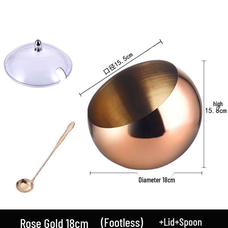 Lainuo Stainless Steel Spherical Sauce Bowl