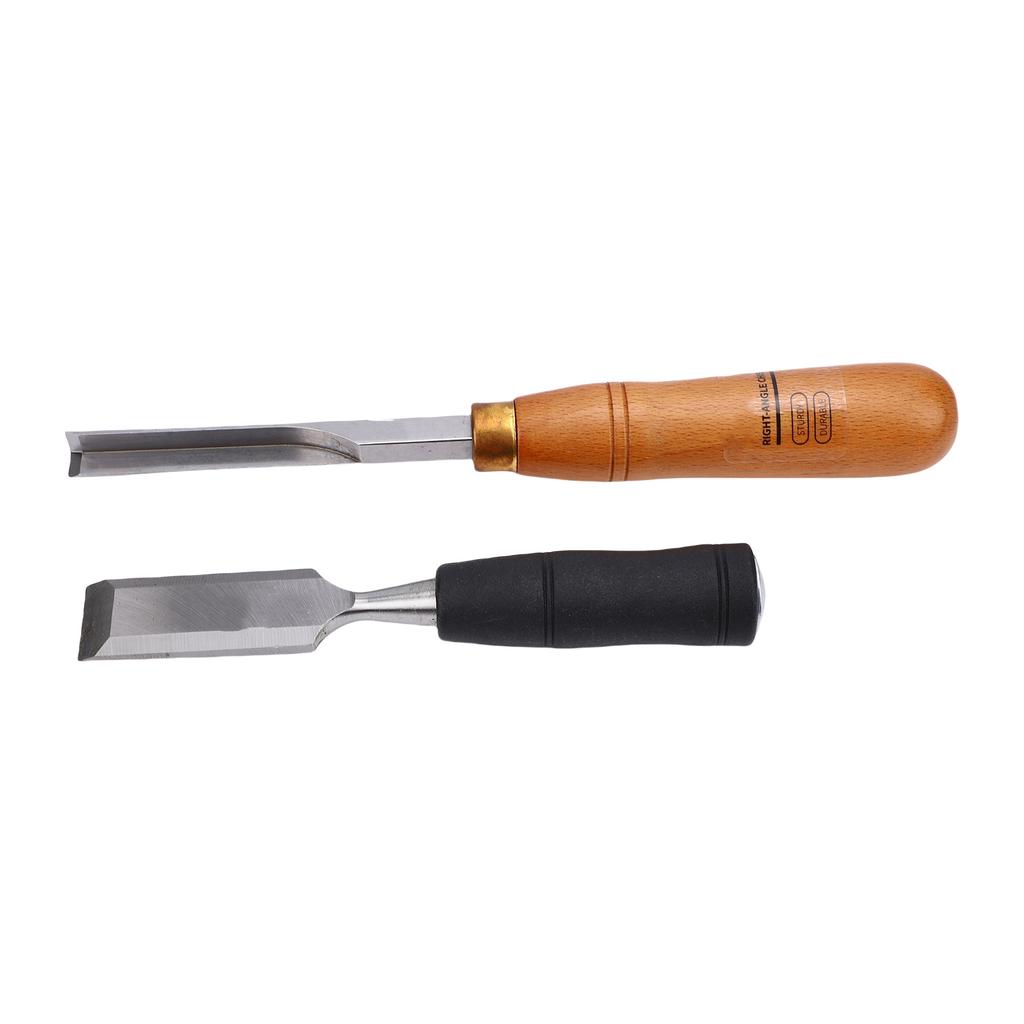 Woodworking Chisel Set Right Angle Corner Chisel and Metal Strike   Flat Chisel for Wood Stone Carving