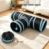 Royal Blue Three-Way Foldable Cat Tunnel Toy with Crinkle Paper – Indoor & Outdoor Use for Pets