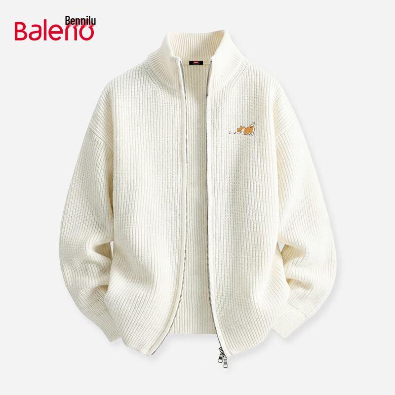 

Baleno Men s Winter Double Zipper Knit Cardigan Sweater 2XL
