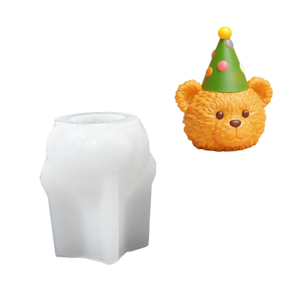Artistic Silicone Mold Craft Mold Creative Bear Shape Figures Moulds Suitable for Art Classes and Home Decoration