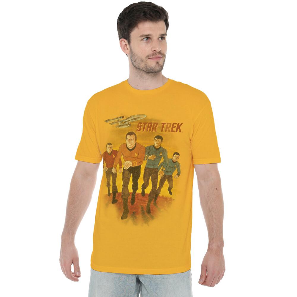 Star Trek Animated T-Shirt S-3XL Gold S