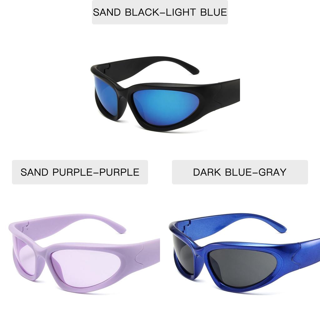 Future Style Cat Eye Sunglasses With Uv Protection For Outdoor Cycling And Street Fashion