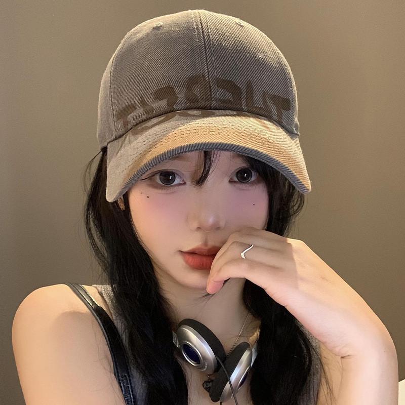 Vintage Washout Letter Baseball Cap For Men And Women Casual Sun Hat