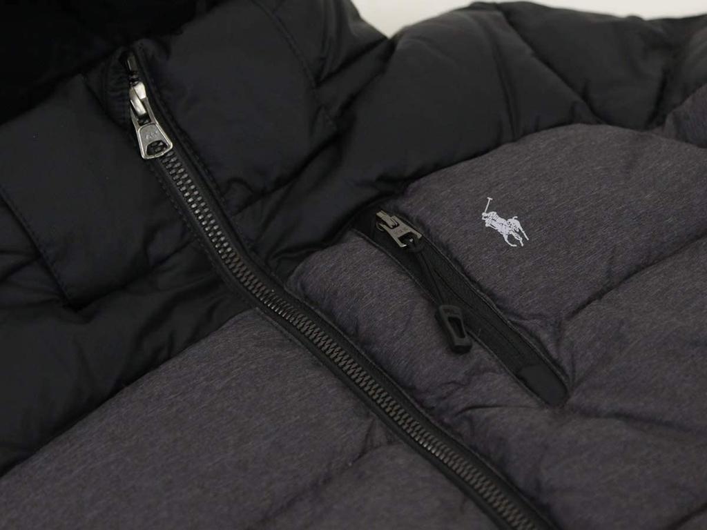 POLO RALPH LAUREN Performance Down Print Parka Kids' Jacket/Pony (Product Code 0101734-3-GREYHTR)