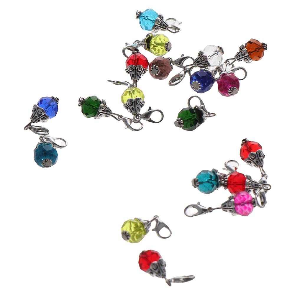 

подвески из сплава и акрила с кристаллами, многоцветные разноцветные подвески, ювелирные аксессуары